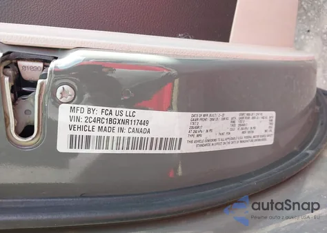 2022 Chrysler Pacifica Touring L from USA, damaged, VIN 2C4RC1BGXNR117449